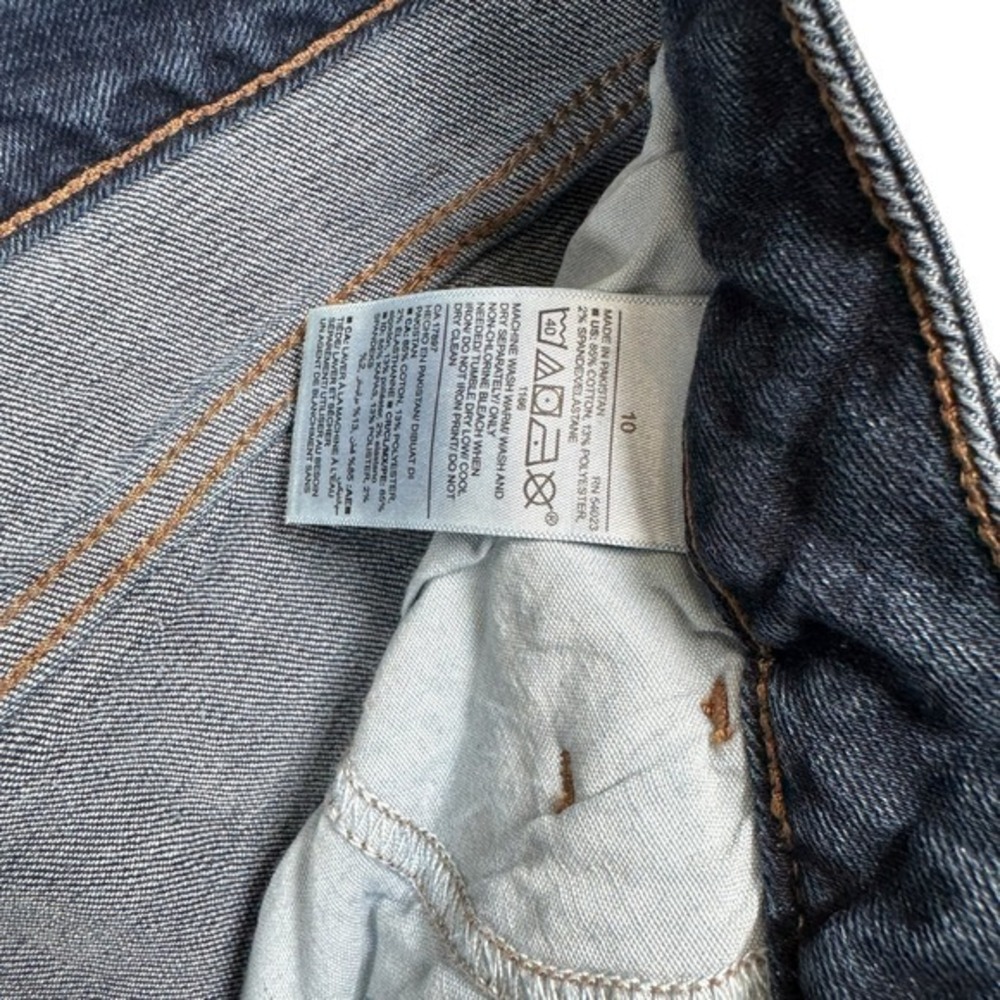 Old Navy Rockstar Super Skinny High‎ Rise Distressed Dark Wash Jeans Womens 10 - Picture 4 of 5